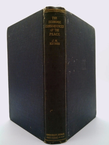 The Economic Consequences of the Peace. 1920 hardcover edition published by Harcourt, Brace and Howe