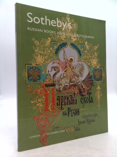 Sotheby's: Russian Books, Maps and Photographs; London; November 27, 2006; Sale L06413