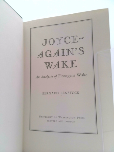 Joyce-again's wake: An analysis of Finnegans wake