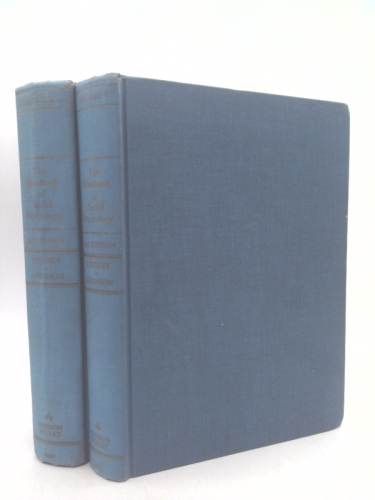 Handbook of Social Psychology: Volumes I and II.