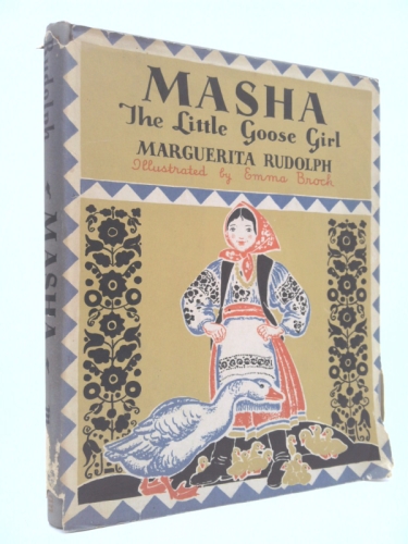 Masha The Little Goose Girl. (Dust Jacket Only - No Book) Cover Art By Emma Brock