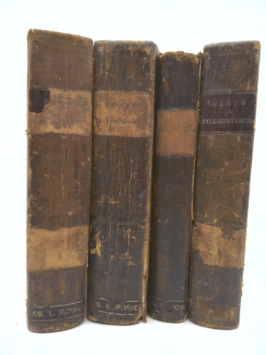 Commentaries on American Law Second Edition Four Volumes
