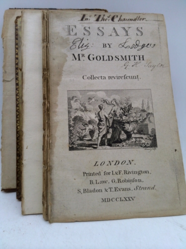Essays by Dr. Goldsmith Collecta Revirescunt