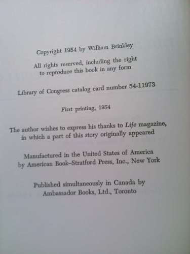 The deliverance of Sister Cecilia,: As told to William Brinkley (1st Ed) - Picture 2 of 3