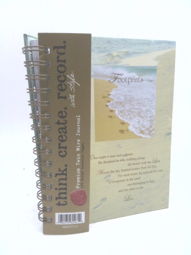 Footprints Prayer Hardcover Wirebound Journal