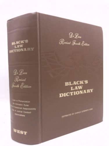 Blacks Law Dictionary- Fourth Edition