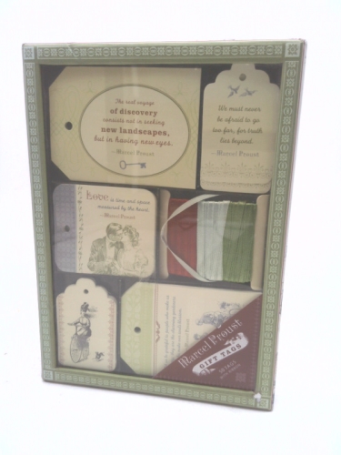 Marcel Proust Gift Tags: 50 Tags with Ribbon