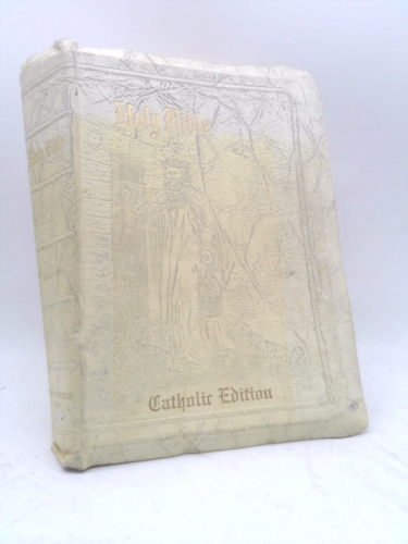 Holy Bible Catholic Light of the World Edition, Illustrated, Embossed Leather