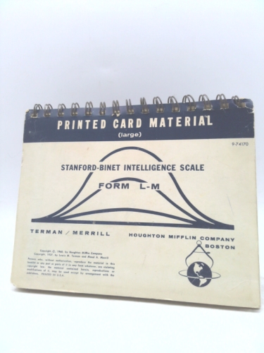 Printed Card Material (Small) Stanford-Binet Intelligence Scale Form L-M