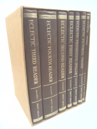The Original McGuffey's Eclectic Series boxed set (7 volumes): Primer, Progressive Speller, Pictorial Primer, First Reader, Second Reader, Third Reader, Fourth Reader