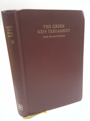 UBS 5th Revised Edition - Greek New Testament: With Greek-English Dictionary Black Flexi Cover