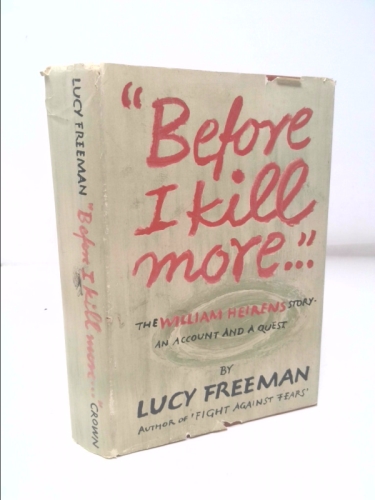 Before I kill more ...