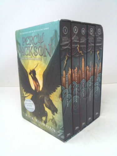 Percy Jackson and the Olympians 5 Book Paperback Boxed Set (W/Poster)