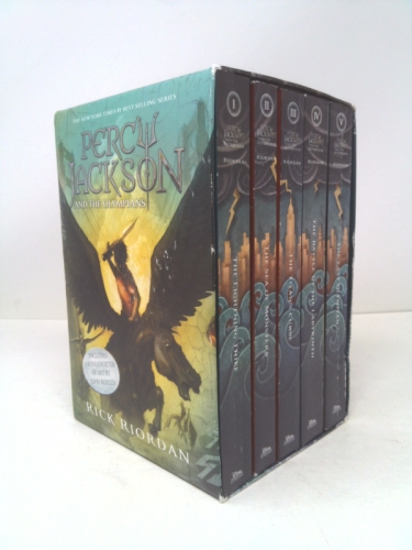 Percy Jackson and the Olympians 5 Book Paperback Boxed Set (W/Poster)