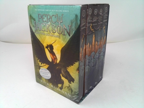 Percy Jackson and the Olympians 5 Book Paperback Boxed Set (W/Poster)