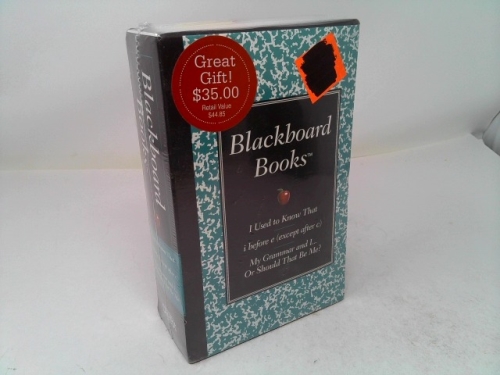 Blackboard Books Boxed Set: I Used to Know That, My Grammar and I... Or Should That Be Me, and I Before E