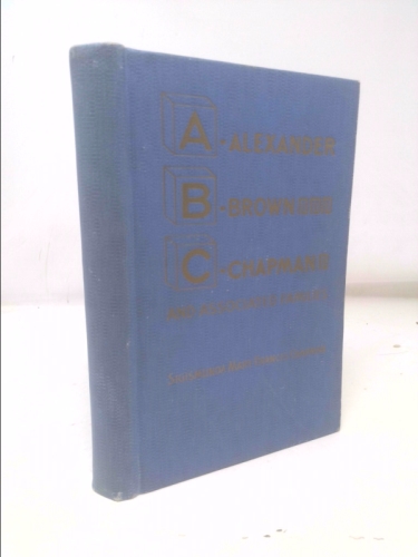 A history of Chapman and Alexander families,