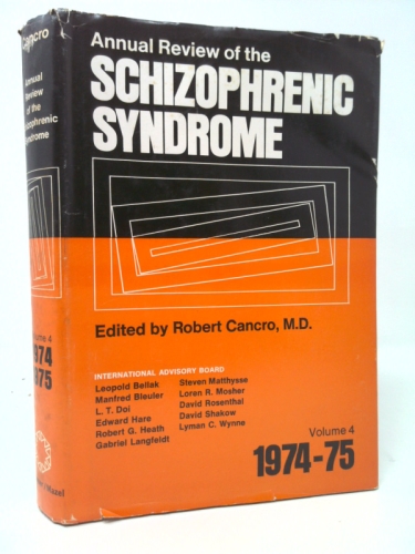 Annaul Review Of The Schizophrenic Syndrome 1974-75