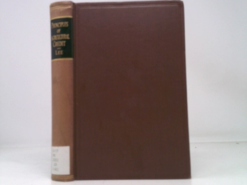Principles of agricultural credit