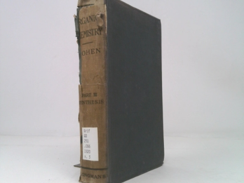 Elementary practical organic chemistry: small scale preparations, qualitative organic analysis, quantitative organic analysis