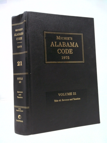 Michie's Alabama Code 1975 (TITLES 20-22 Food, Drugs and Cosmetics to Health and Mental Health, VOLUME 14A)