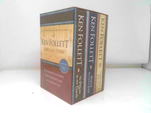 The Ken Follett Collection - Three Book, Boxed Set (With Bonus Book). "The Pillars of the Earth", "World Without End", "A Column of Fire", and "Notre Dame".