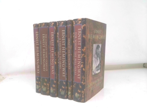 Lot of 6 ERNEST HEMINGWAY Book of the Month Club Set Short Stories Novels 1993