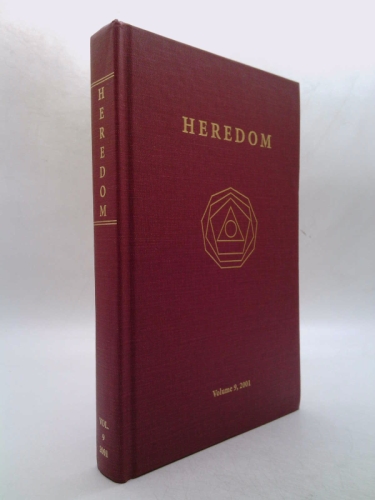 Heredom-the Transactions of the Scottish Rite Research Society Volume 9, 2001