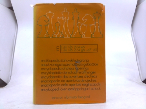 ENCIKLOPEDIJA SAHOVSKIH OTVARANJA E IV / ENCYCLPEDIA OF CHESS OPENING E IV / ENZYKLOPADIE DER SCHACH-EROFFNUNGEN E IV / ENCYCLOPEDIE DES OUVERTURES D'ECHECS E IV / ENCICLOPEDIA DE APERTURAS DE AJEDREZ