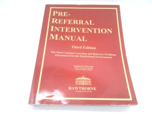 Pre-Referral Intervention Manual Third Edition