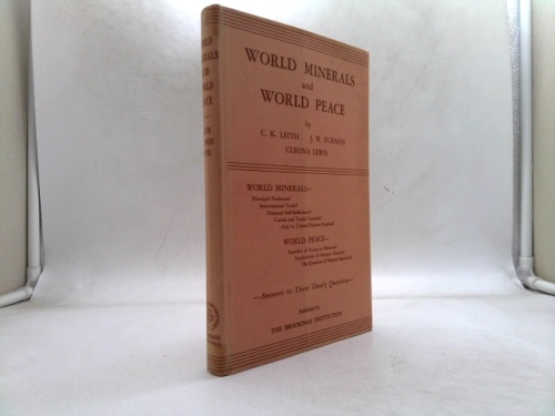 World Minerals and World Peace