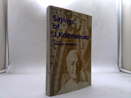 Sayings of J. Krishnamurti Book Cover