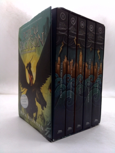 Percy Jackson and the Olympians 5 Book Paperback Boxed Set (W/Poster)