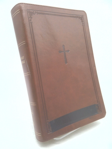 Nkjv, Reference Bible, Personal Size Large Print, Leathersoft, Brown, Red Letter Edition, Comfort Print: Holy Bible, New King James Version Book Cover
