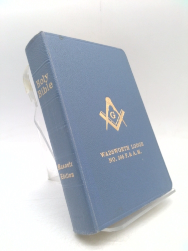 The HOLY BIBLE - The Great Light in masonry / MASONIC EDITION TEMPLE-ILLUSTRATED