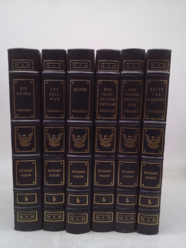 Richard Nixon Library - Six Crises - The Real War - Leaders - Real Peace / No More Vietnams - 1999 Victory Without War - Seize the Moment (Six volumes) (Easton Press)