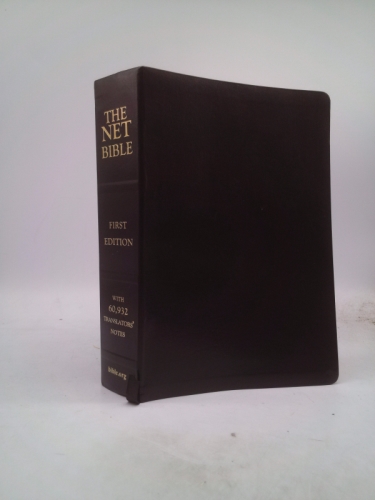 The Net Bible ~ First Edition ~ With 60,932 Translators' Notes ~ Black Premium Bonded Leather