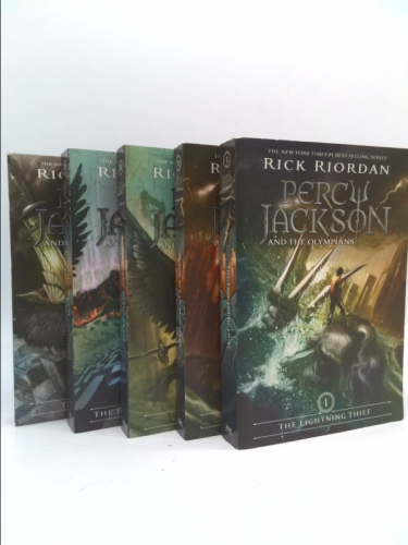 Percy Jackson and the Olympians 5 Book Paperback Boxed Set (W/Poster)