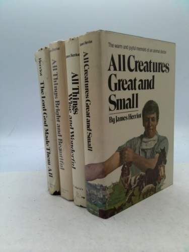 James Herriot's 4 Vol. Set (All Creatures Great and Small, All Things Bright and Beautiful, All Things Wise and Wonderful, The Lord God Made Them All)