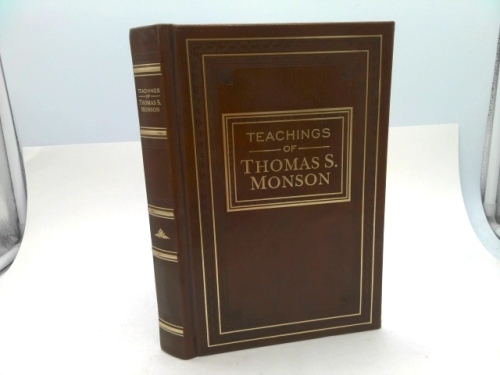 Teachings of Thomas S. Monson - Leather - 2014 Church Employee Christmas Gift Edition Book Cover