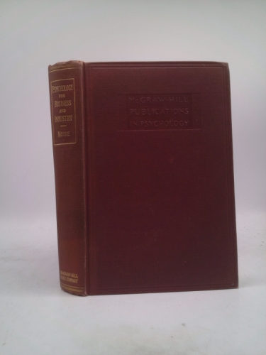 Psychology for Business And Industry