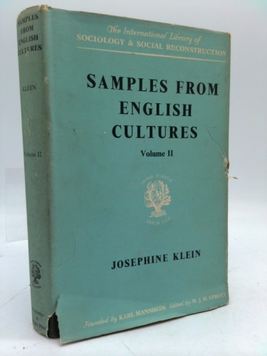 Samples From English Cultures. Volume Two: Child-Rearing Practices.
