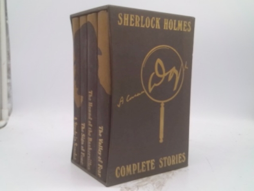 Sherlock Holmes. Complete Stories. Four volume Set in Slipcase....A Study in Scarlet/The Sign of Four/The Hound of the Baskervilles & The Valley of Fear. Illustrated By Francis Mosley.