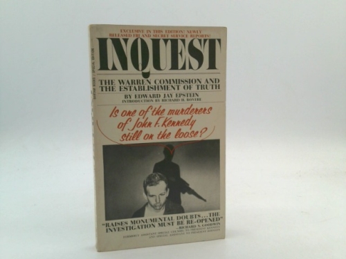 Inquest:The Warren Commission And The Establishment Of The Truth Book Cover