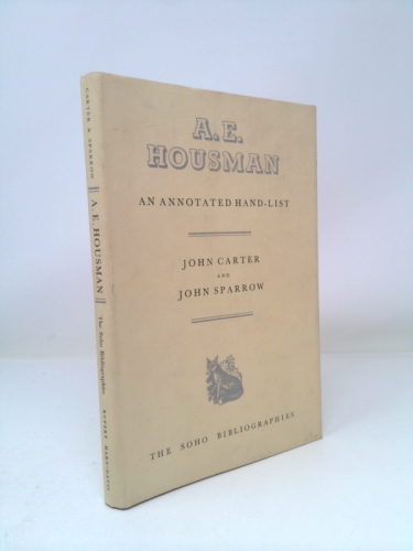 A.E. Housman: An Annotated Hand-List
