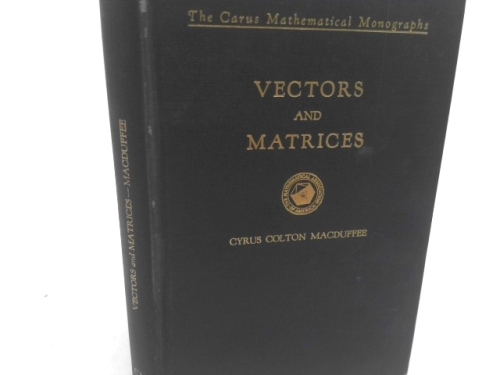 Vectors and Matrices