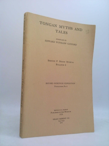 Tongan Myths and Tales.