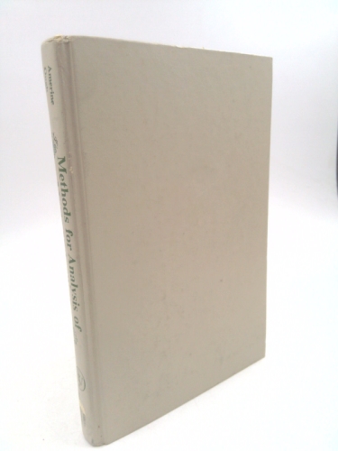 Methods for Analysis of Musts and Wines by Amerine, M. A.; Ough, C. S.