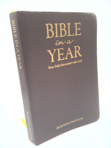Bible in a Year: Leather Bound by Augustine Institute