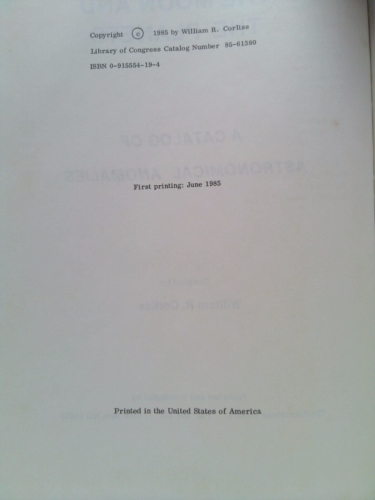 The Moon and the Planets: A Catalog of Astronomical Anomalies